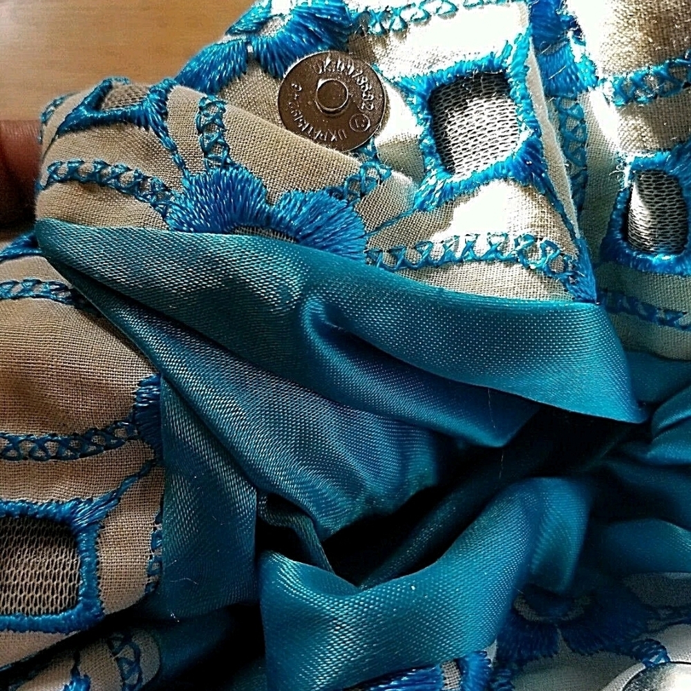 Embroided Handbag Margaret's beads ethnic unique - Picture 6 of 7